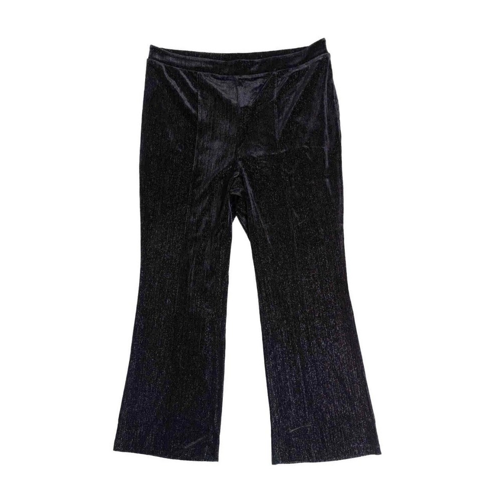 Lularoe Small Adele Luxe Velvet Pant Black Fits 6/8